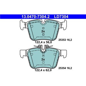 13.0470-7304.2 Brake Pad Set, disc brake ATE - Top1autovaruosad