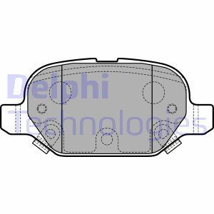 LP2761 Комплект тормозных колодок, дисковый тормоз DELPHI - Top1autovaruosad