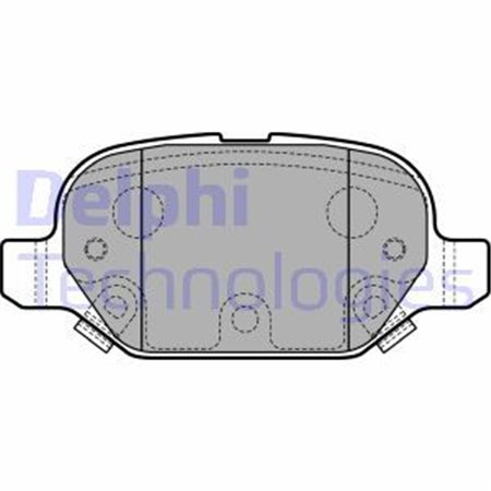 LP2761 Комплект тормозных колодок, дисковый тормоз DELPHI     