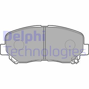 LP2481 Комплект тормозных колодок, дисковый тормоз DELPHI - Top1autovaruosad
