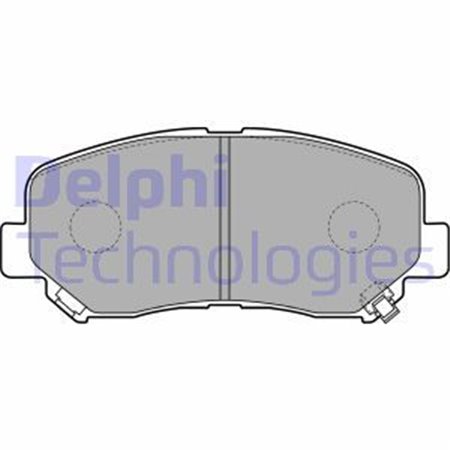 LP2481 Комплект тормозных колодок, дисковый тормоз DELPHI