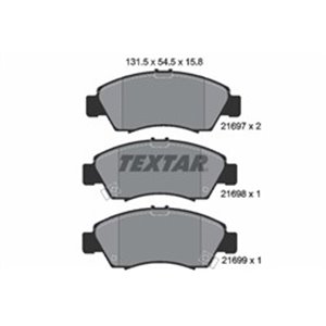 2169701 Комплект тормозных колодок, дисковый тормоз TEXTAR     