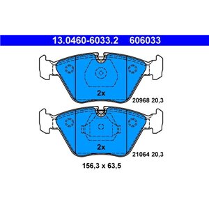 13.0460-6033.2 Brake Pad Set, disc brake ATE - Top1autovaruosad