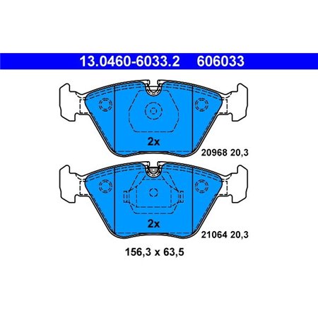 13.0460-6033.2 Brake Pad Set, disc brake ATE