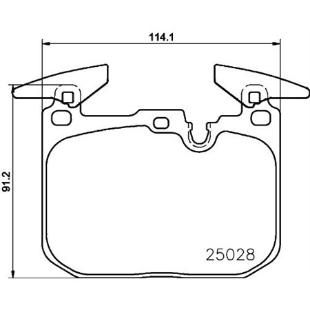 P 06 096X Комплект тормозных колодок, дисковый тормоз BREMBO