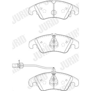 573247JC  Brake pads set JURID 