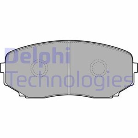 LP2098 Комплект тормозных колодок, дисковый тормоз DELPHI     