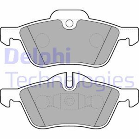 LP1657 Комплект тормозных колодок, дисковый тормоз DELPHI     