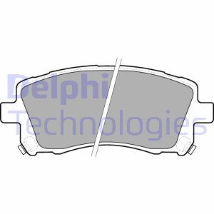 LP1663 Комплект тормозных колодок, дисковый тормоз DELPHI     