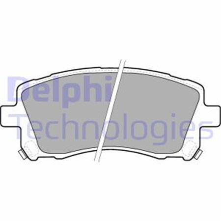 LP1663 Комплект тормозных колодок, дисковый тормоз DELPHI     