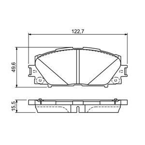 0 986 494 670 Комплект тормозных колодок, дисковый тормоз BOSCH     