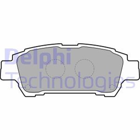 LP1710 Комплект тормозных колодок, дисковый тормоз DELPHI     