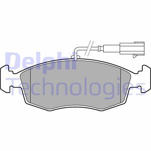 LP2288 Brake Pad Set, disc brake DELPHI - Top1autovaruosad