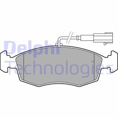 LP2288 Комплект тормозных колодок, дисковый тормоз DELPHI