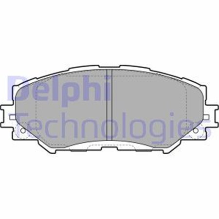 LP2002 Комплект тормозных колодок, дисковый тормоз DELPHI
