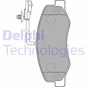 LP2192 Комплект тормозных колодок, дисковый тормоз DELPHI     