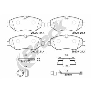 29229 00 703 00 BRECK Piduriklotside komplekt, ketaspidur     