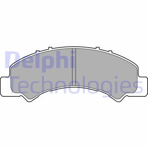 LP2770 Комплект тормозных колодок, дисковый тормоз DELPHI     