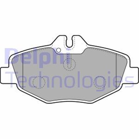 LP1791 Комплект тормозных колодок, дисковый тормоз DELPHI