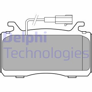 LP3310 Комплект тормозных колодок, дисковый тормоз DELPHI - Top1autovaruosad