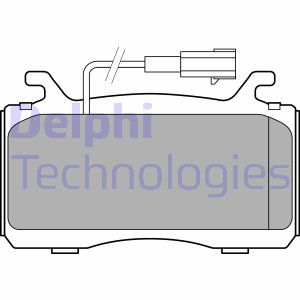 LP3310 Комплект тормозных колодок, дисковый тормоз DELPHI     