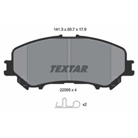 2206501 Brake Pad Set, disc brake TEXTAR