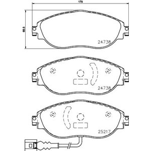 P 85 144X Brake Pad Set, disc brake BREMBO - Top1autovaruosad