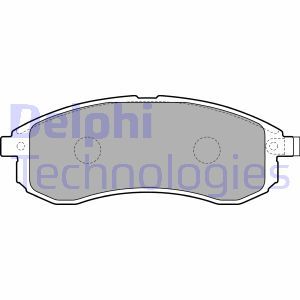 LP1808 Комплект тормозных колодок, дисковый тормоз DELPHI     