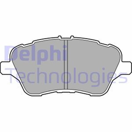 LP2474 Комплект тормозных колодок, дисковый тормоз DELPHI     