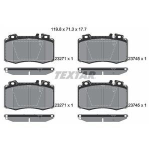 2374502 Brake Pad Set, disc brake TEXTAR - Top1autovaruosad