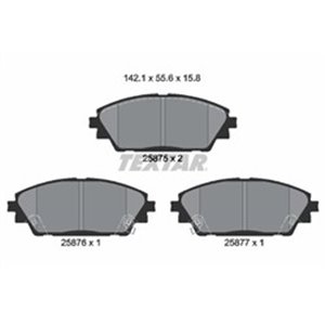 2587501  Brake pads set TEXTAR 