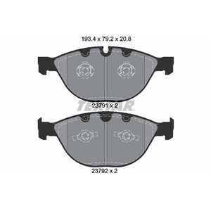 2379101 Комплект тормозных колодок, дисковый тормоз TEXTAR     