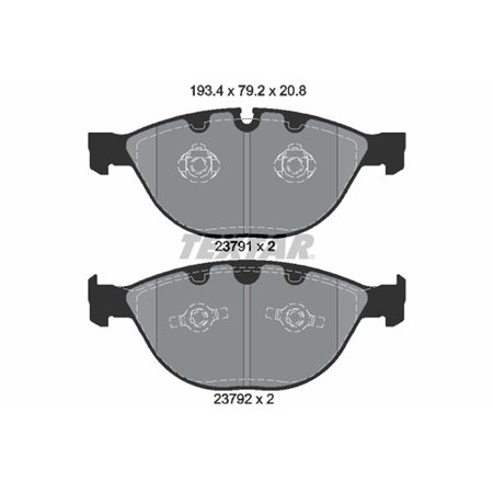 2379101 Bromsbeläggssats, skivbroms TEXTAR