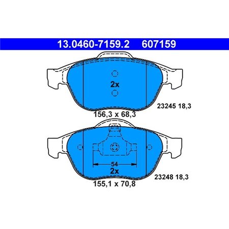 13.0460-7159.2 Brake Pad Set, disc brake ATE