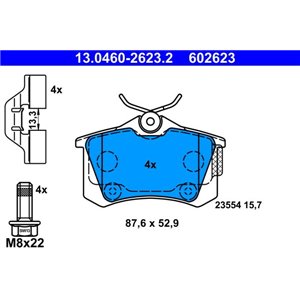 13.0460-2623.2  Brake pads set ATE 