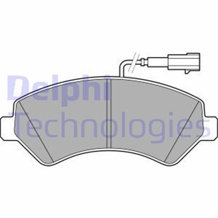 LP3623 Brake Pad Set, disc brake DELPHI