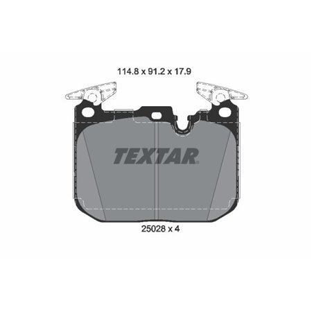 2502805 Bromsbeläggssats, skivbroms TEXTAR