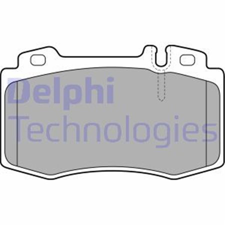 LP1828 Комплект тормозных колодок, дисковый тормоз DELPHI     