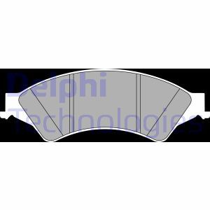 LP2484 Комплект тормозных колодок, дисковый тормоз DELPHI - Top1autovaruosad