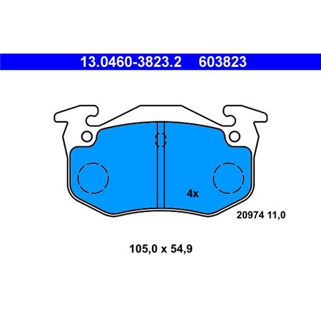 13.0460-3823.2 Brake Pad Set, disc brake ATE