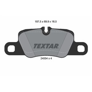 2455402 Комплект тормозных колодок, дисковый тормоз TEXTAR     