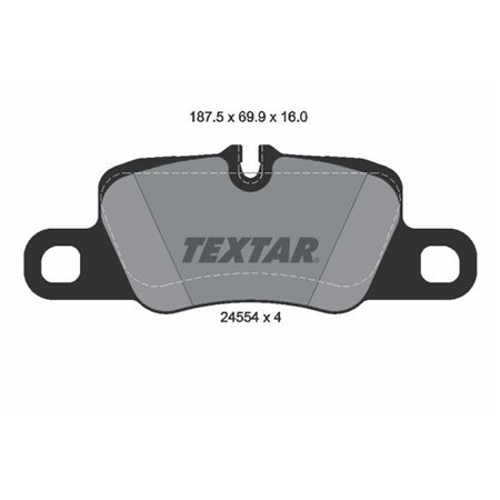 2455402 Комплект тормозных колодок, дисковый тормоз TEXTAR     