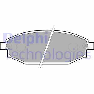 LP1665 Комплект тормозных колодок, дисковый тормоз DELPHI     