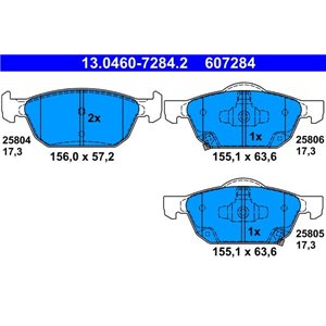 13.0460-7284.2  Brake pads set ATE 