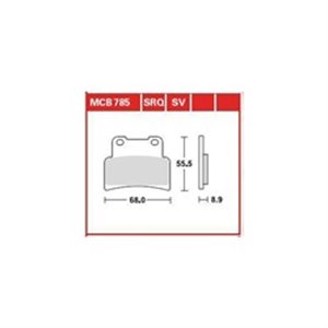 MCB785SV Комплект тормозных колодок  диск - Top1autovaruosad