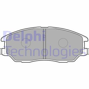 LP1857 Комплект тормозных колодок, дисковый тормоз DELPHI - Top1autovaruosad
