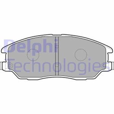 LP1857 Комплект тормозных колодок, дисковый тормоз DELPHI     