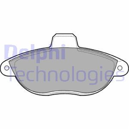 LP1592 Brake Pad Set, disc brake DELPHI