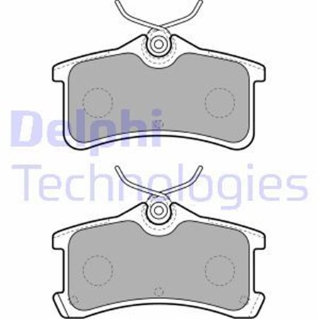 LP1917  Brake pads set DELPHI 