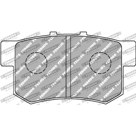 FCP956H Комплект тормозных колодок, дисковый тормоз FERODO RACING